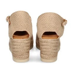 UNISA Zapatos cuña CACERES_23_ECL NATURAL