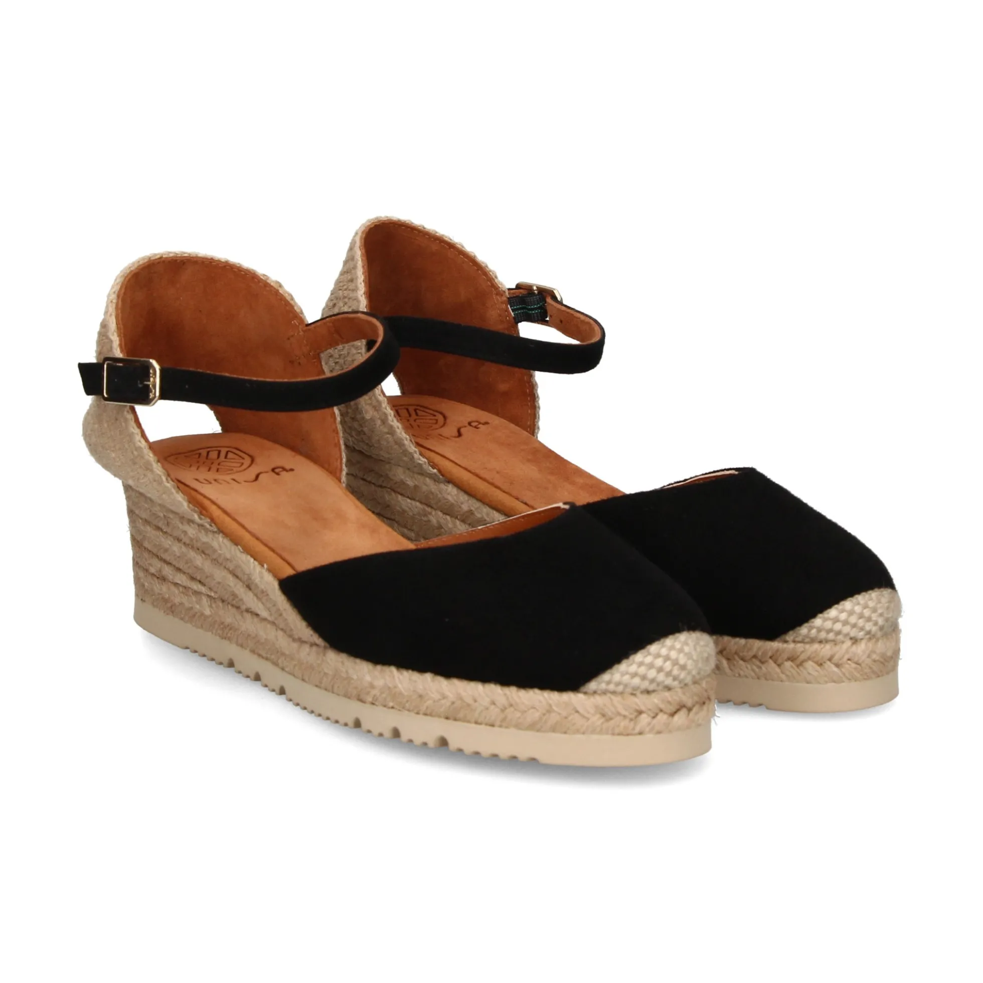 UNISA Zapatos cuña CISCA_25_KS NEGRO