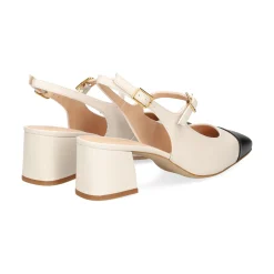 UNISA Zapatos de tacón medio de Mujer LUMIS_NTO MARFIL