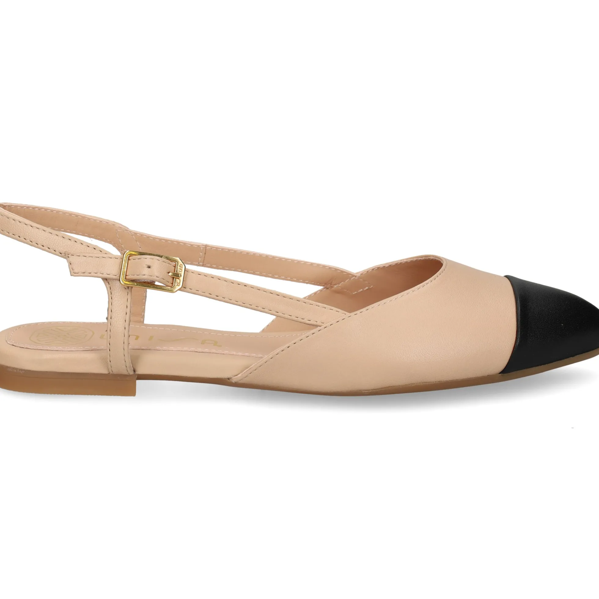 UNISA Zapatos planos de Mujer ASLEY_25_NTO SKIN/BLK