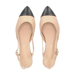 UNISA Zapatos planos de Mujer ASLEY_25_NTO SKIN/BLK