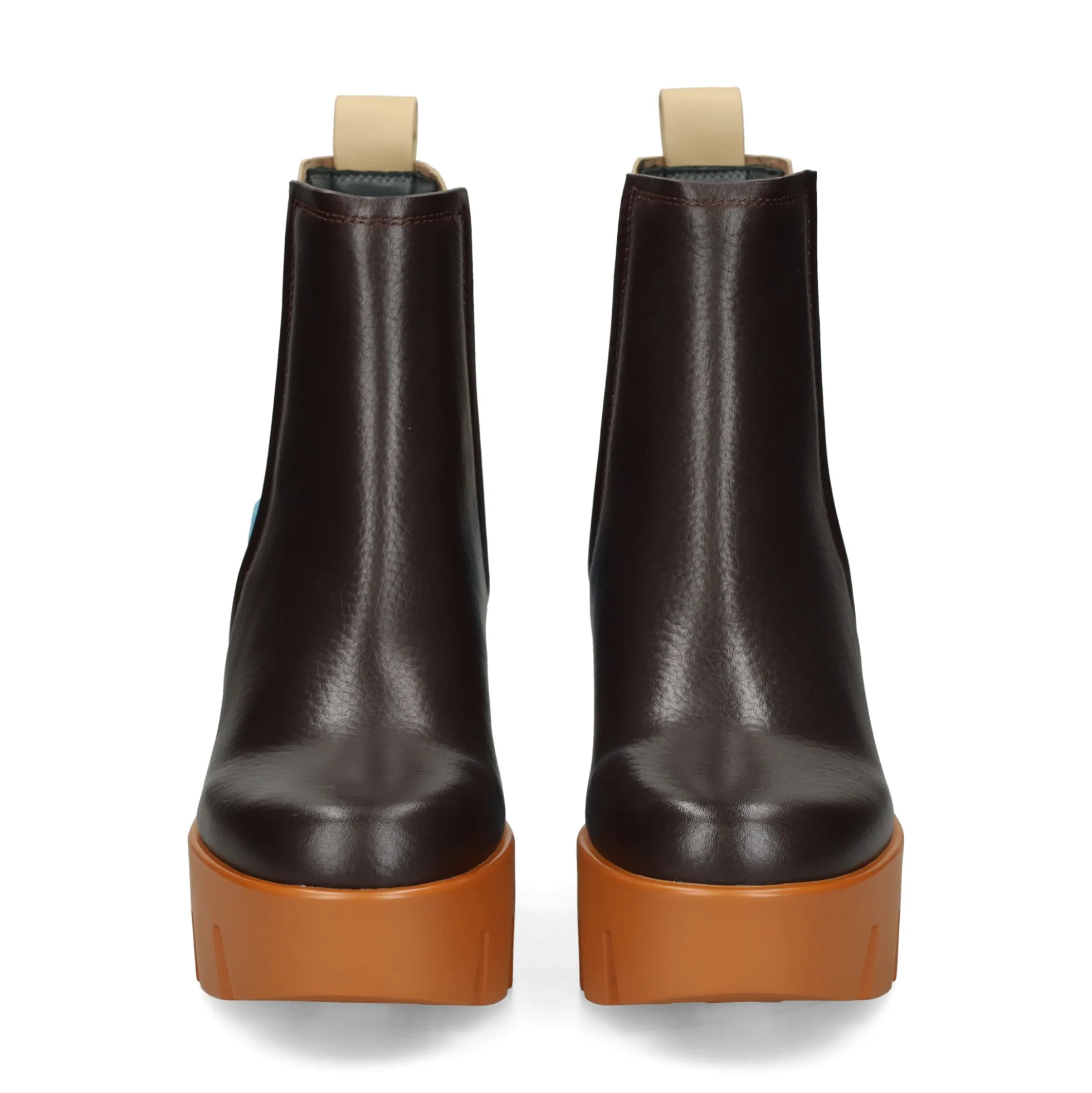 UNITED NUDE Botines con tacón de Mujer GRIP CHELSEA MID IV COFFEE MIX