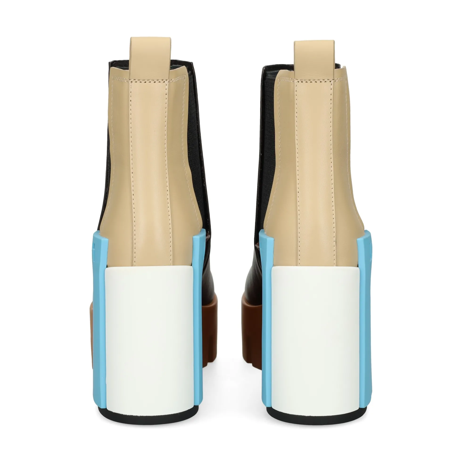 UNITED NUDE Botines con tacón de Mujer GRIP CHELSEA MID IV COFFEE MIX