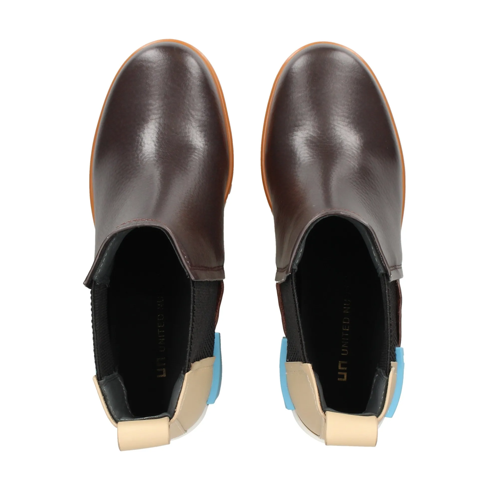 UNITED NUDE Botines con tacón de Mujer GRIP CHELSEA MID IV COFFEE MIX