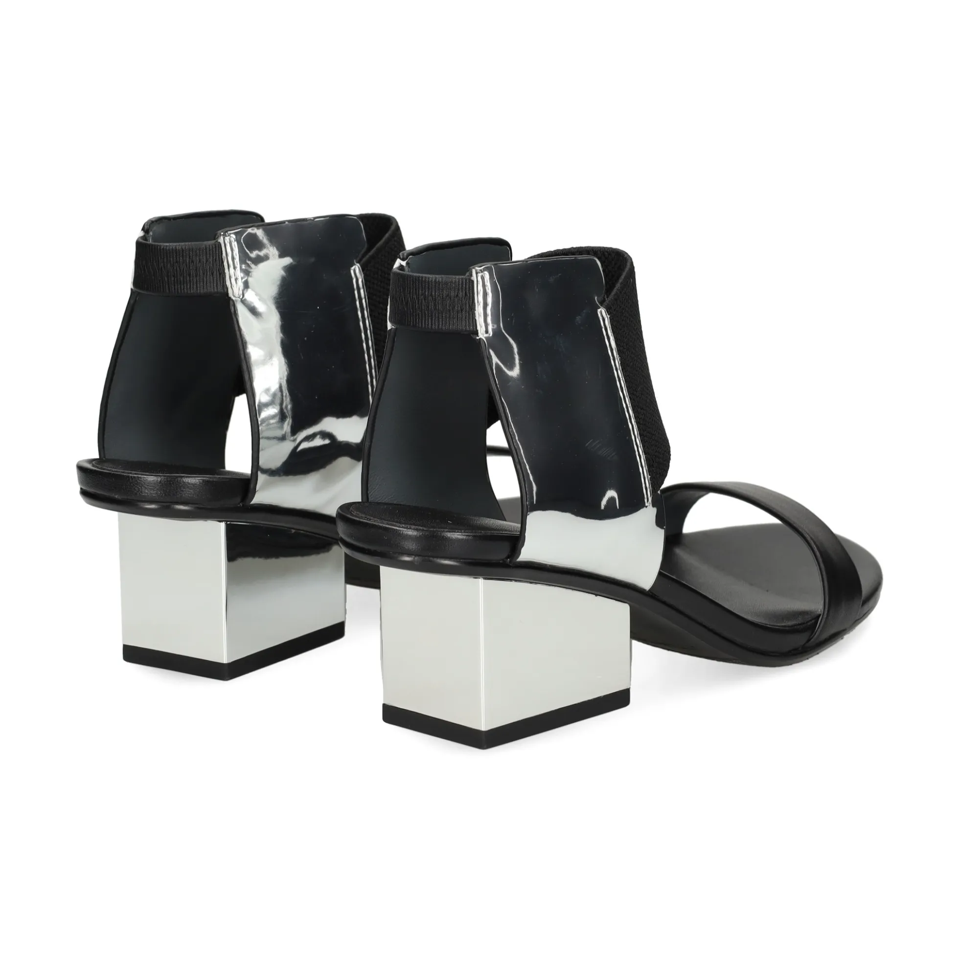 UNITED NUDE Sandalias con tacón de Mujer RAILA MID SILVER