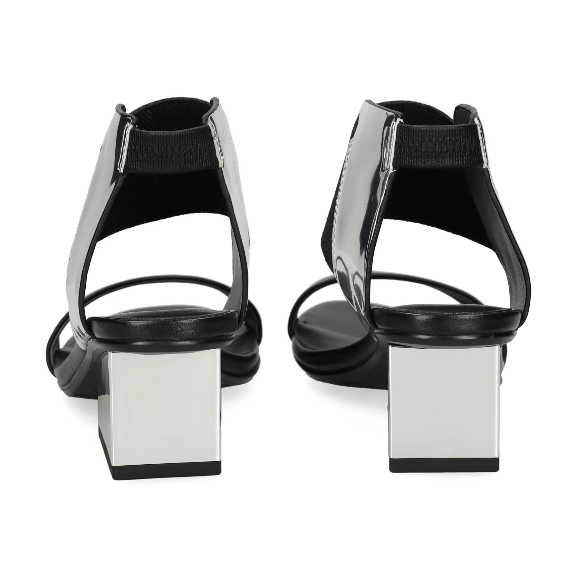 UNITED NUDE Sandalias con tacón de Mujer RAILA MID SILVER