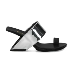 UNITED NUDE Sandalias cuña de Mujer LOOP TOE HI MIRROR SILVER