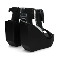 UNITED NUDE Sandalias cuña de Mujer WA HI MIRROR SILVER