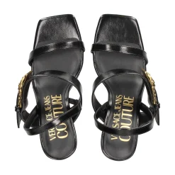 VERSACE JEANS Sandalias con tacón de Mujer 79VA3S71 899 BLACK