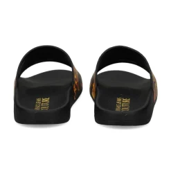 VERSACE JEANS Sandalias de Hombre 79YA3SQ4 G89 BLACK/GOLD