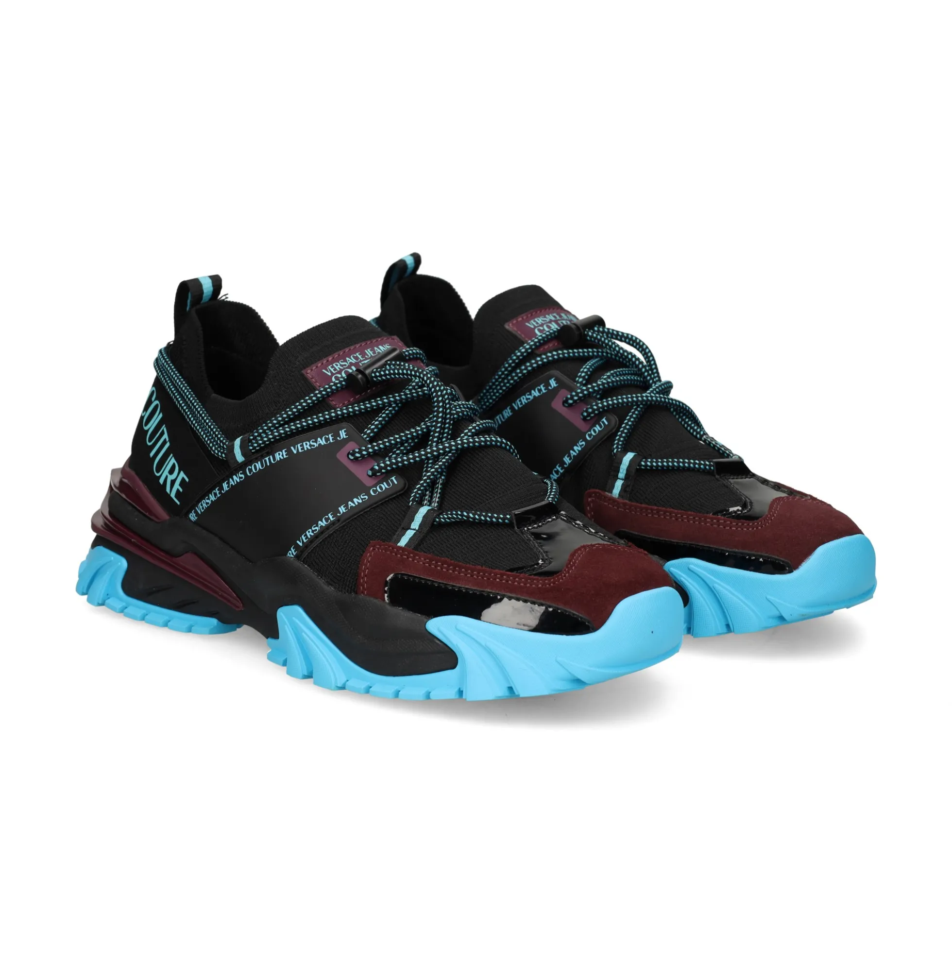VERSACE JEANS Zapatillas de Hombre 79YA3SI3 M09 BLACK/MUTLI