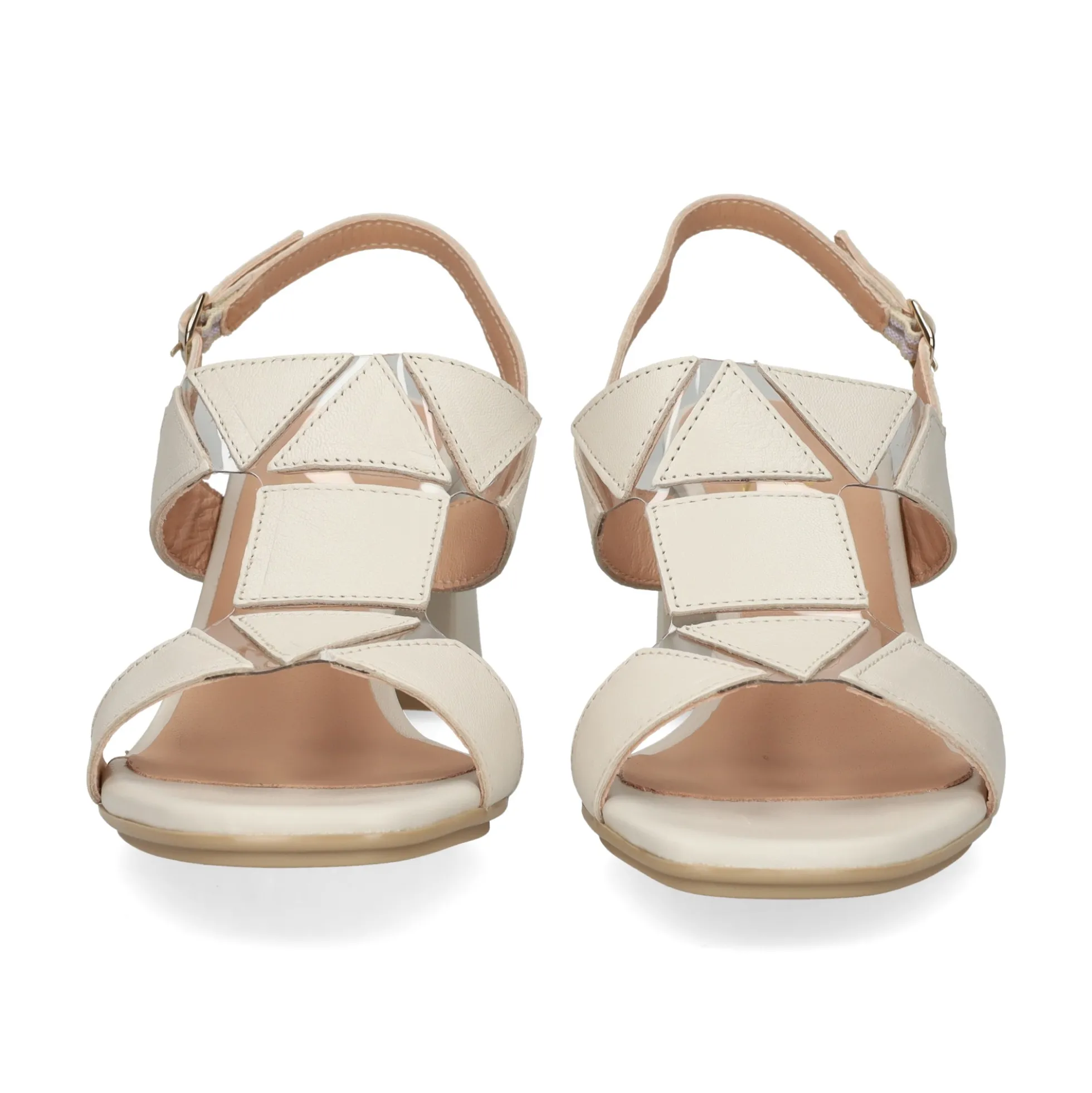 VEXED SHOES COMPANY Sandalias con tacón de Mujer FIONA 23533 MARFIL
