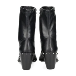 VIBES Botas con tacón de Mujer VB2306 NEGRO