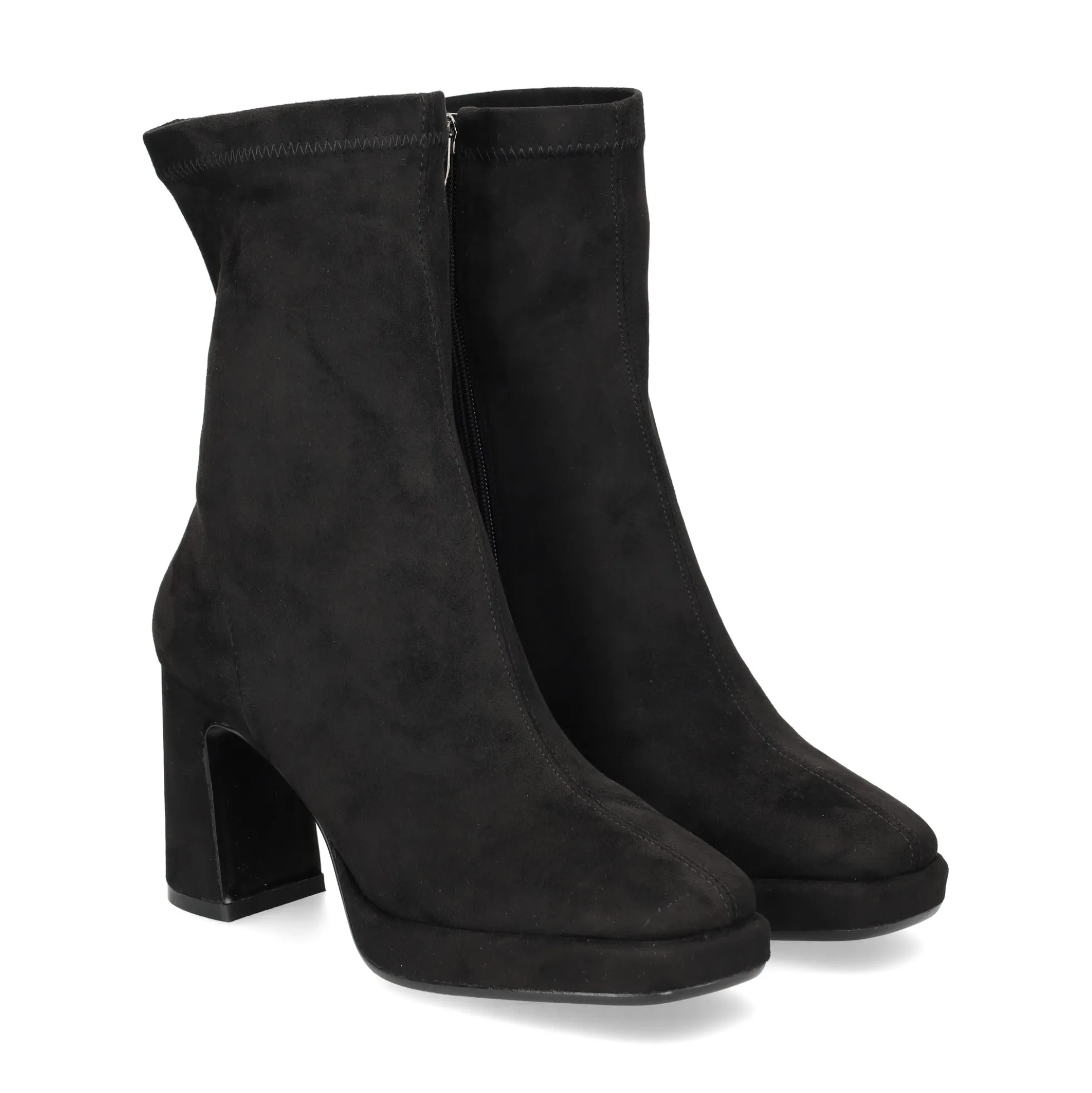 VIBES Botines con tacón de Mujer VB2310 NEGRO