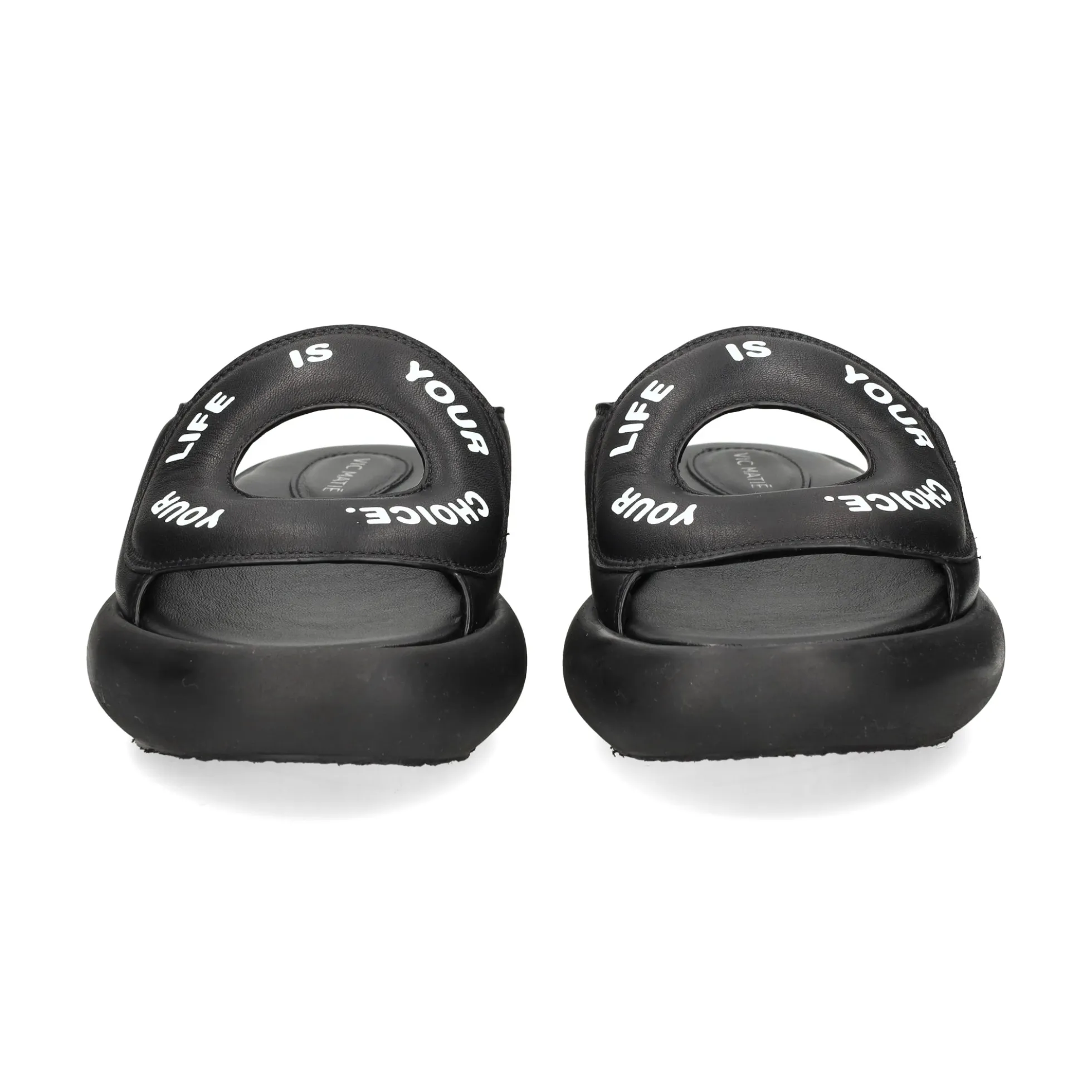 VIC MATIE Sandalias planas de Mujer 1E1208D 101 NEGRO