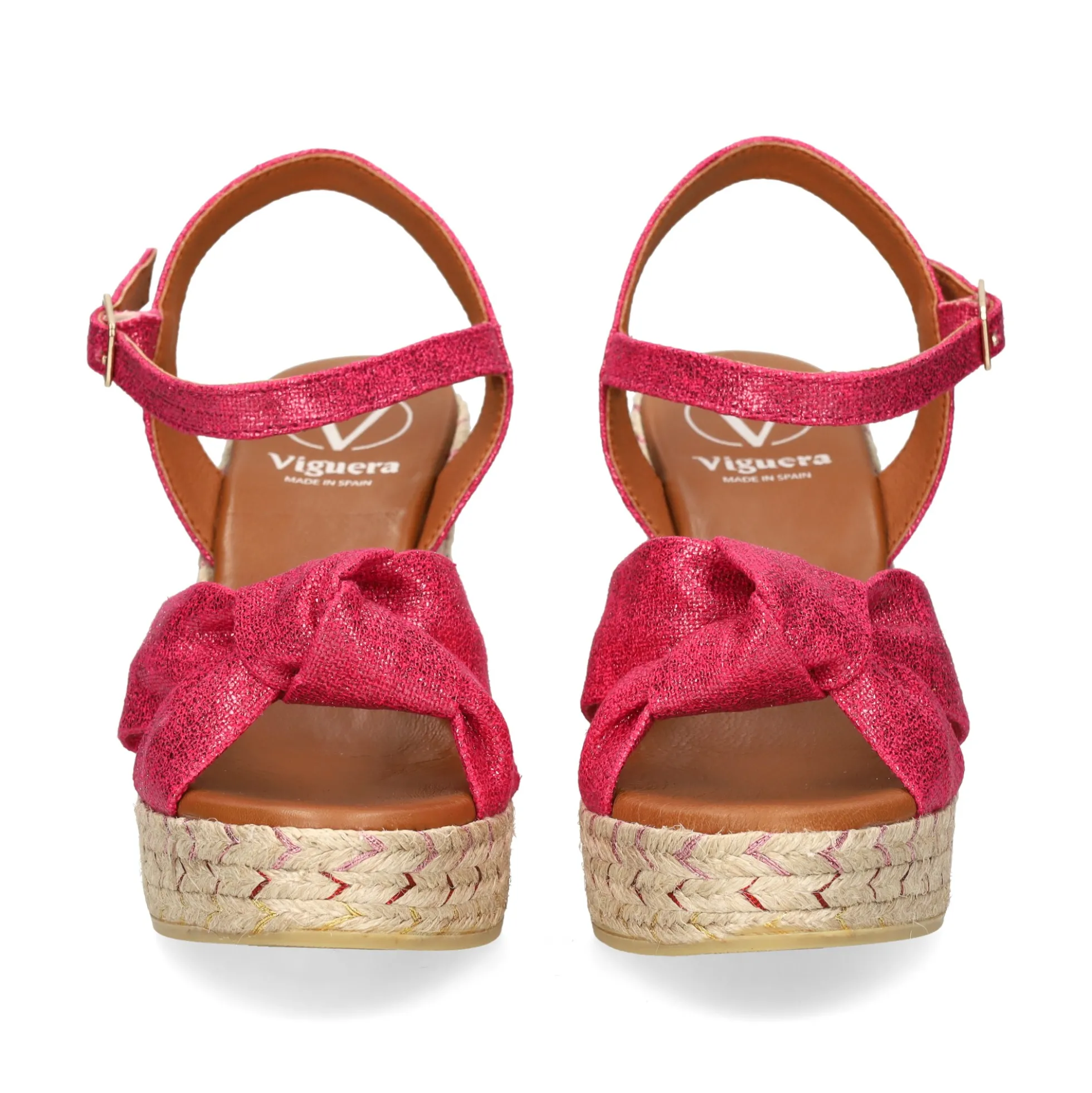 VIGUERA Sandalias cuña de Mujer 2144 604 FUXIA
