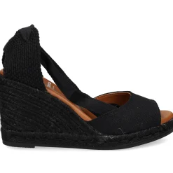 VIGUERA Sandalias cuña de Mujer 2133 NEGRO