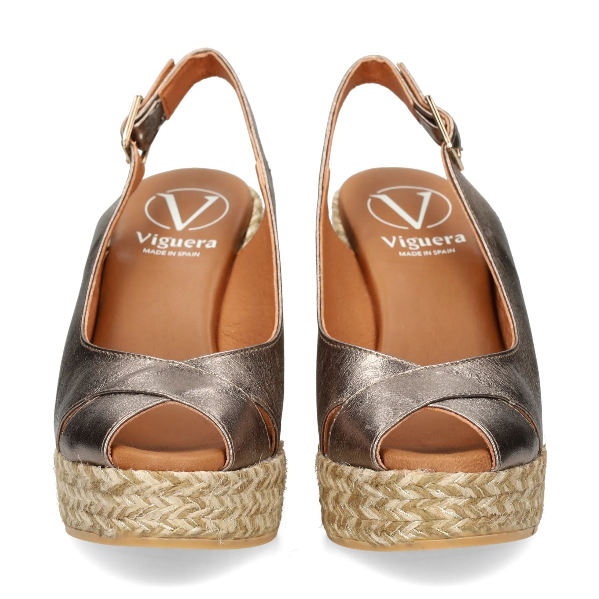 VIGUERA Zapatos cuña 1823 FUMO